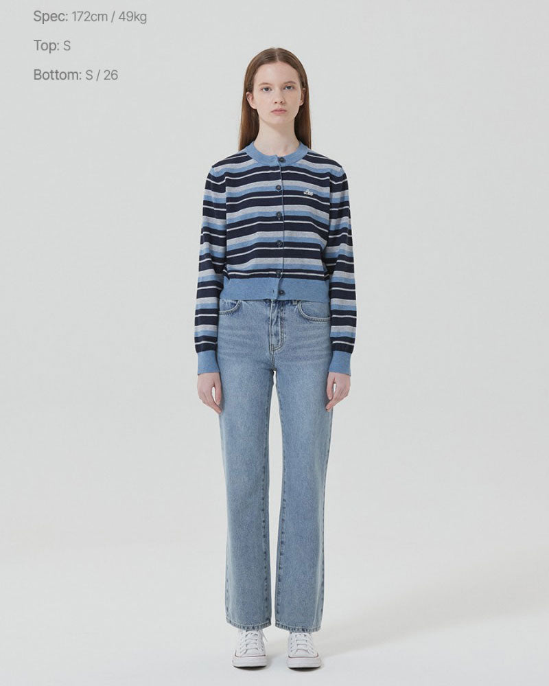 【WE ARE】韓國LEE 短版條紋針織衫LE2503CD61