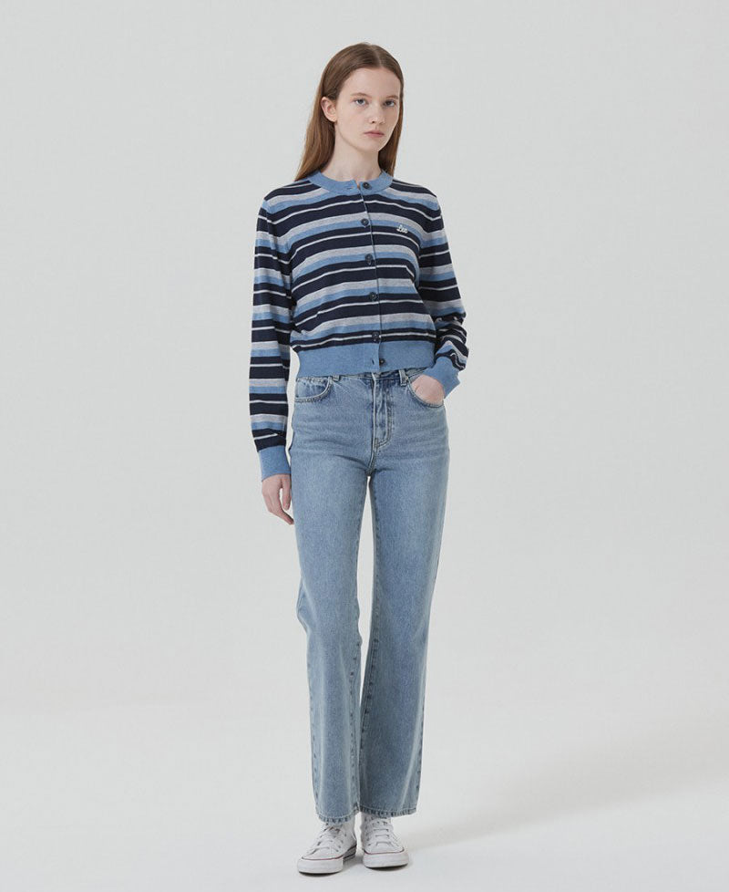 【WE ARE】韓國LEE 短版條紋針織衫LE2503CD61