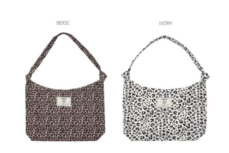 【WE ARE】韓國Leterie時尚豹紋單肩包購物袋LEOPARDSHOULDERBAG
