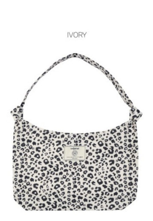 【WE ARE】韓國Leterie時尚豹紋單肩包購物袋LEOPARDSHOULDERBAG