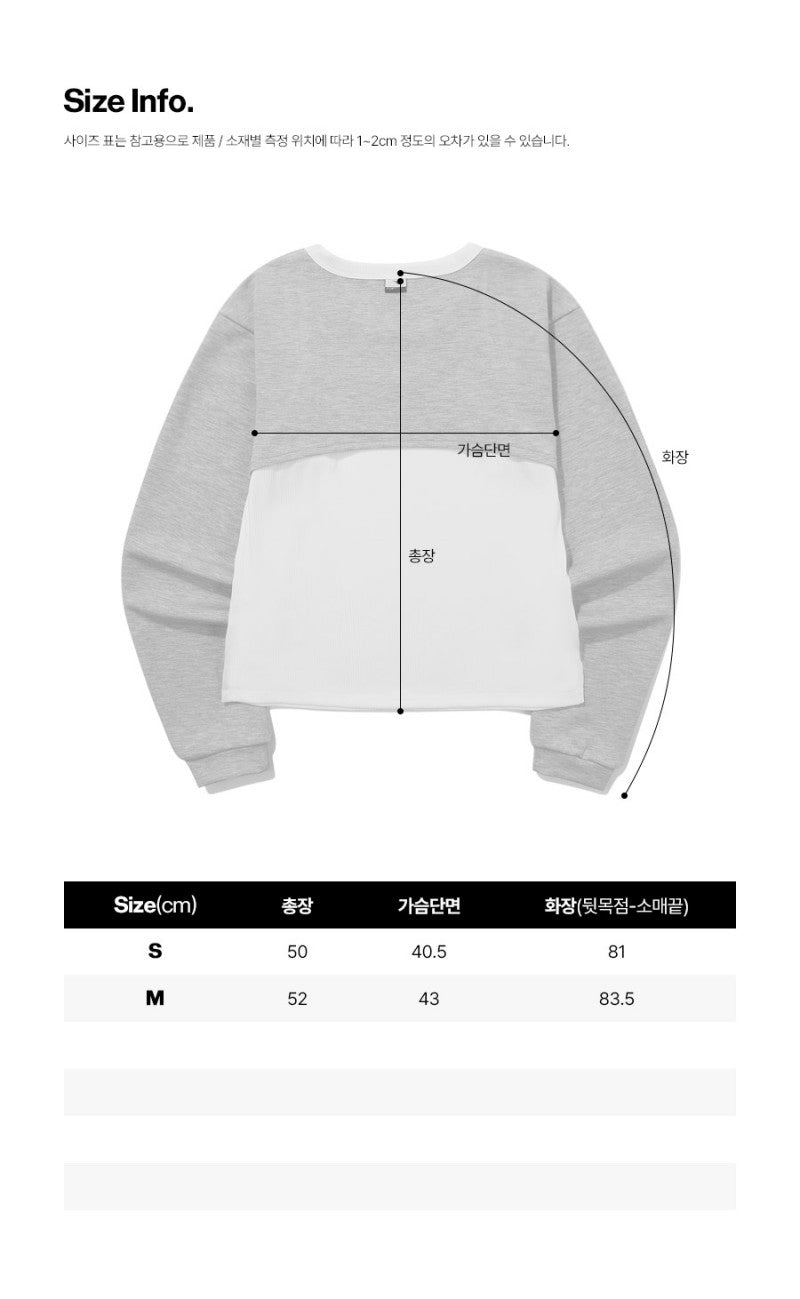 女款【WE ARE】韓國Diadora休閒異材質拼色長袖T恤D5322LFS33