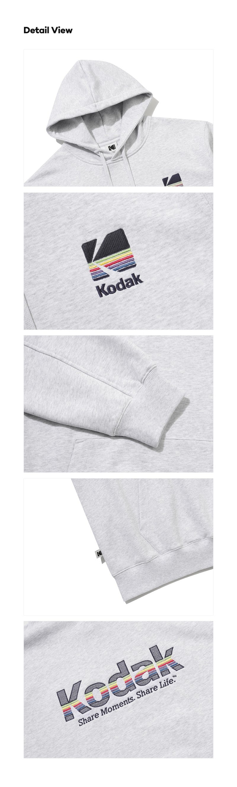 【WE ARE】韓國KODAK柯達連帽大學T衛衣K6123LHDP1
