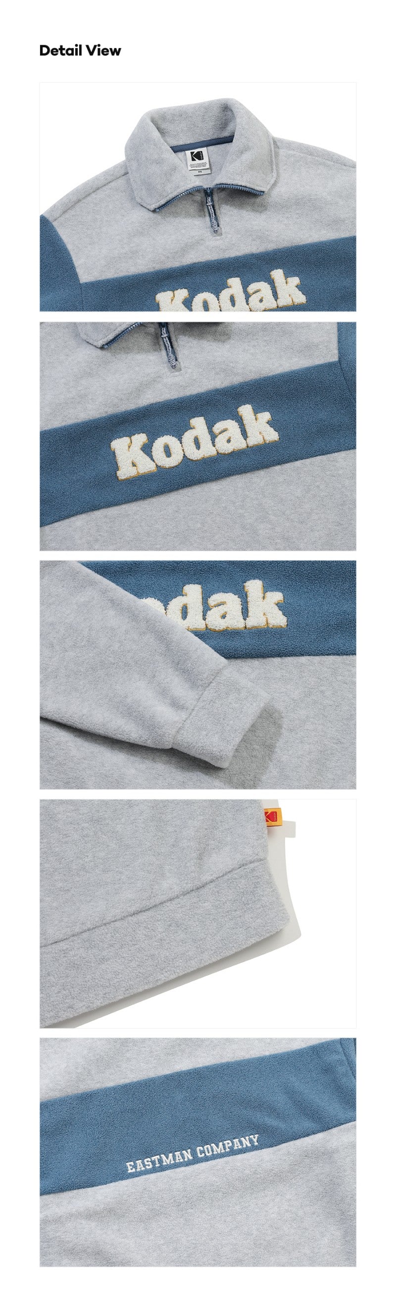 女款【WE ARE】韓國KODAK柯達半拉鏈領大學T衛衣K5422EFSR1