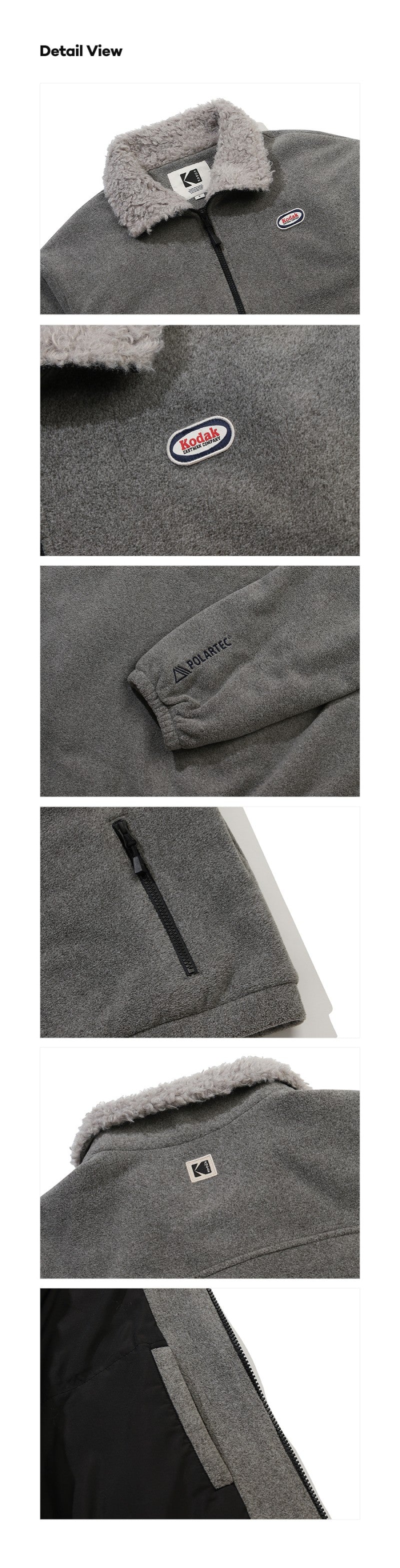 百貨款【WE ARE】韓國KODAK柯達 女款立領絨毛拉鏈外套K5322RFJM1