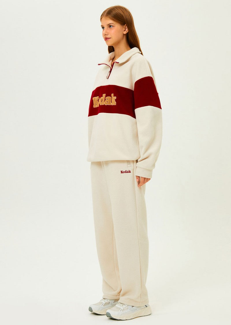 女款【WE ARE】韓國KODAK柯達半拉鏈領大學T衛衣K5422EFSR1