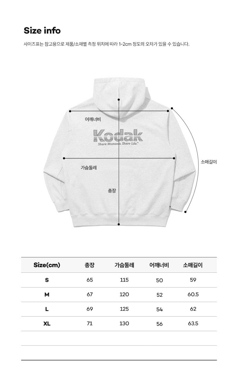 【WE ARE】韓國KODAK柯達連帽大學T衛衣K6123LHDP1