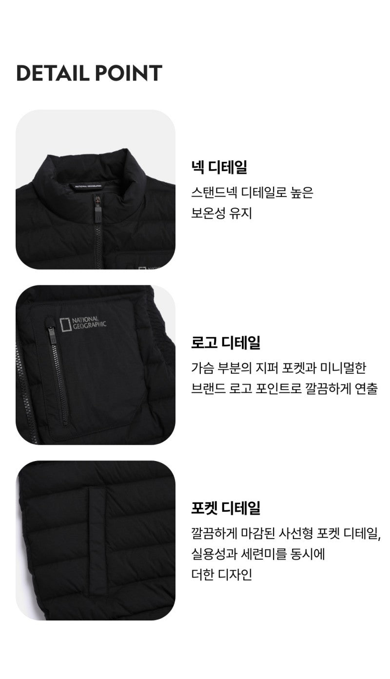 【WE ARE】韓國國家地理馬夾羽絨馬甲外套N254UDV220