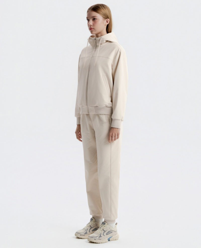 女款【WE ARE】韓國國家地理加絨拉鏈連帽外套N254WFT050