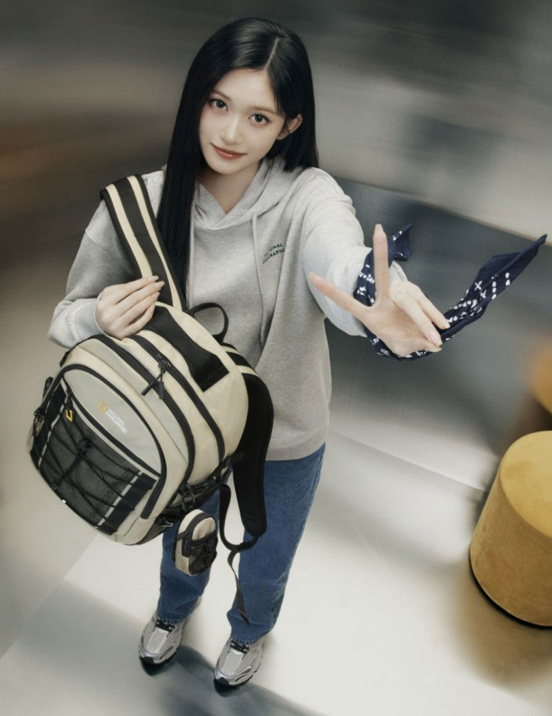 男女同款【WE ARE】韓國國家地理連帽大學T衛衣N261UHD020