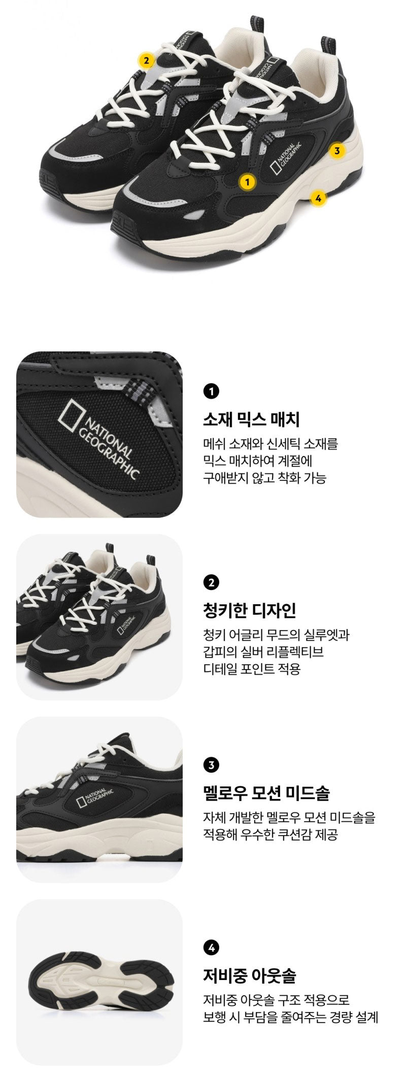 【WE ARE】韓國國家地理休閒運動鞋N265UUG010