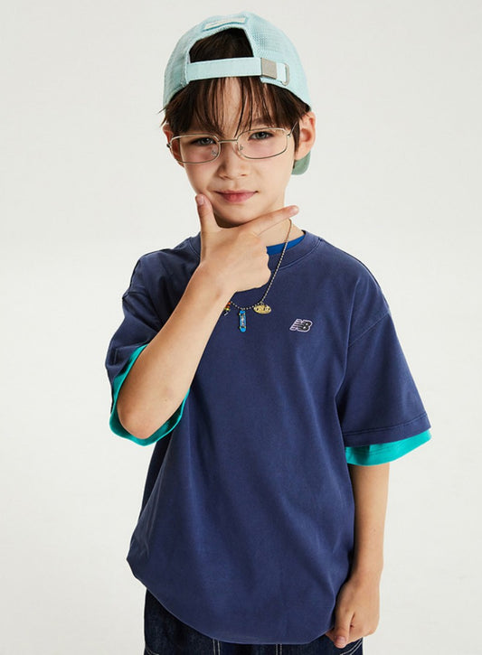 【WE ARE】韓國new balance kids 前小標短袖T恤 NK9EG3701U