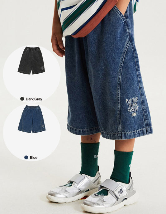 【WE ARE】韓國new balance kids七分牛仔褲 NK9VG3802U
