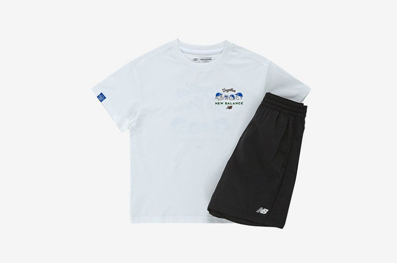 【WE ARE】韓國new balance kids休閒短袖+短褲套裝NK9YG2551U
