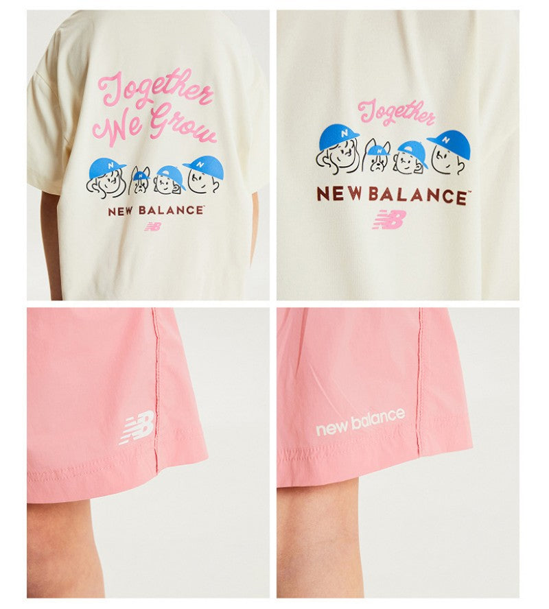 【WE ARE】韓國new balance kids休閒短袖+短褲套裝NK9YG2551U