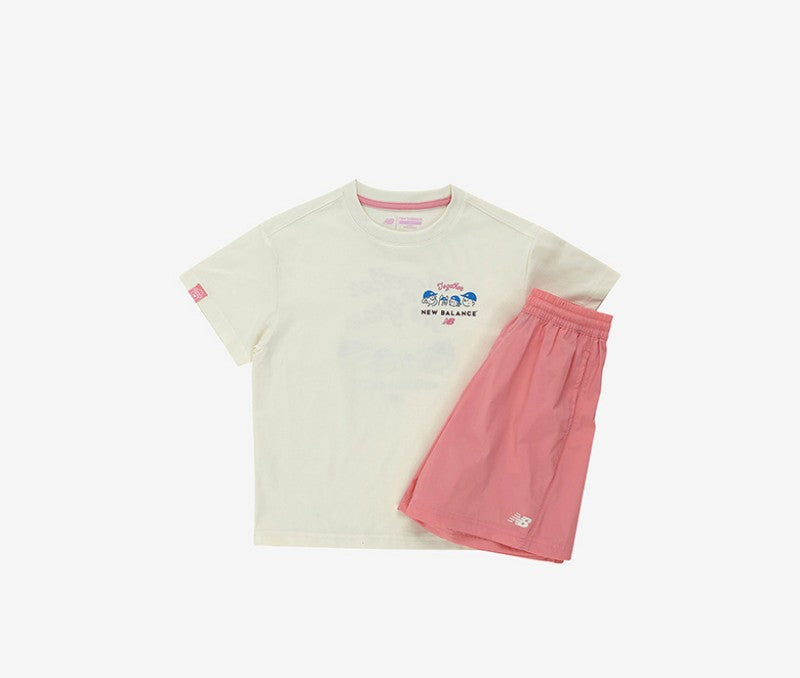 【WE ARE】韓國new balance kids休閒短袖+短褲套裝NK9YG2551U