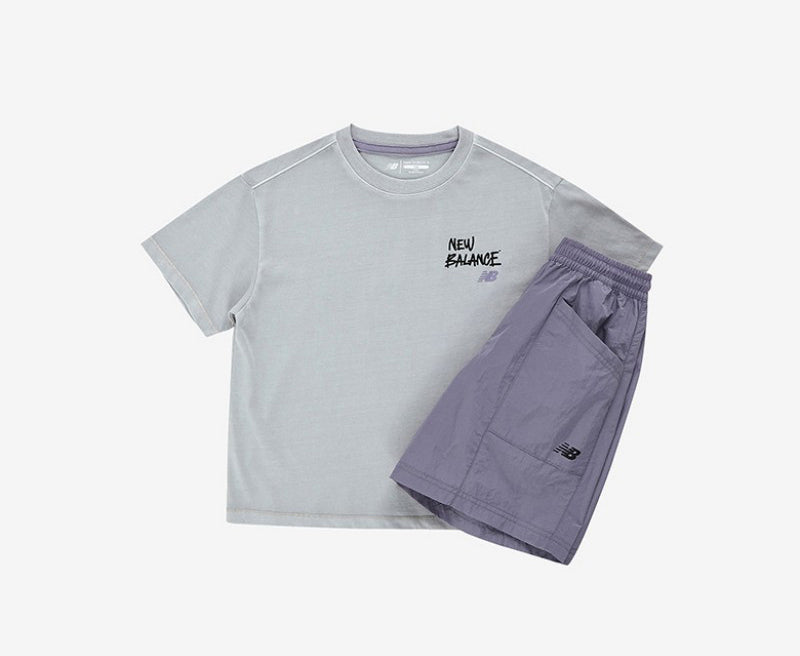 【WE ARE】韓國new balance kids休閒短袖+短褲套裝NK9YG2761U