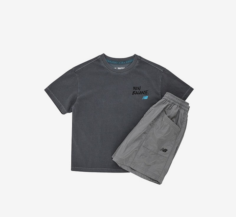 【WE ARE】韓國new balance kids休閒短袖+短褲套裝NK9YG2761U