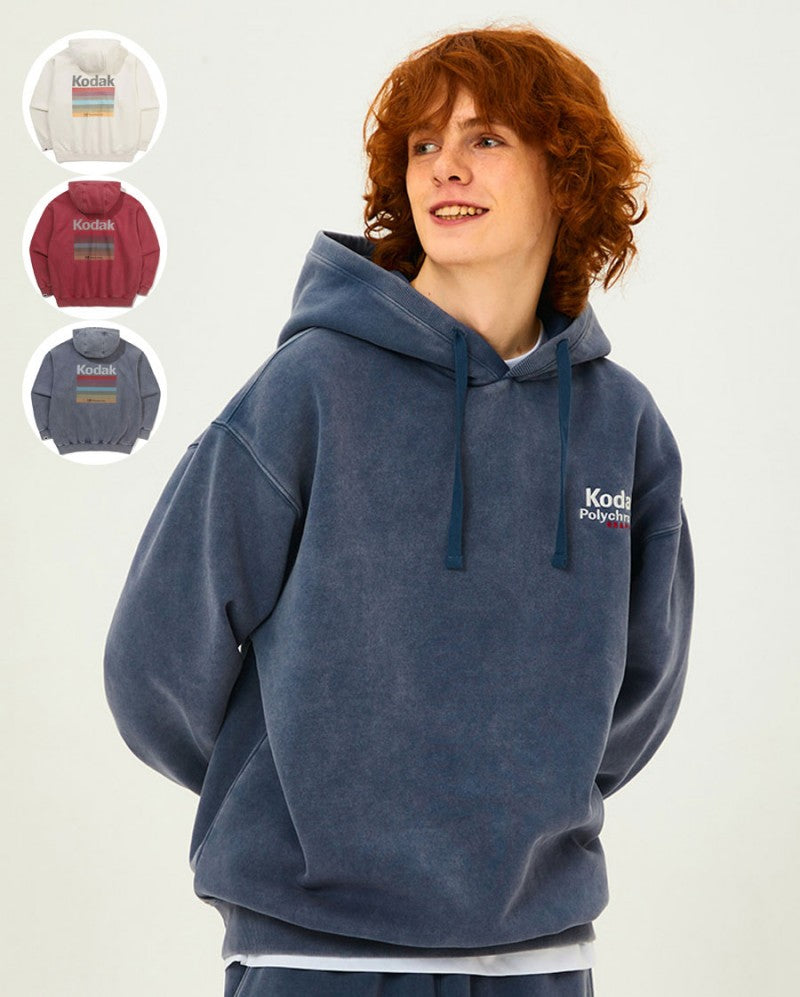 【WE ARE】韓國KODAK柯達 中性款背面刷舊刷毛帽ＴK5423EHDT1