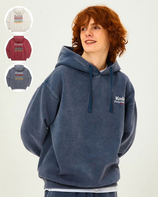 【WE ARE】韓國KODAK柯達 中性款背面刷舊刷毛帽ＴK5423EHDT1