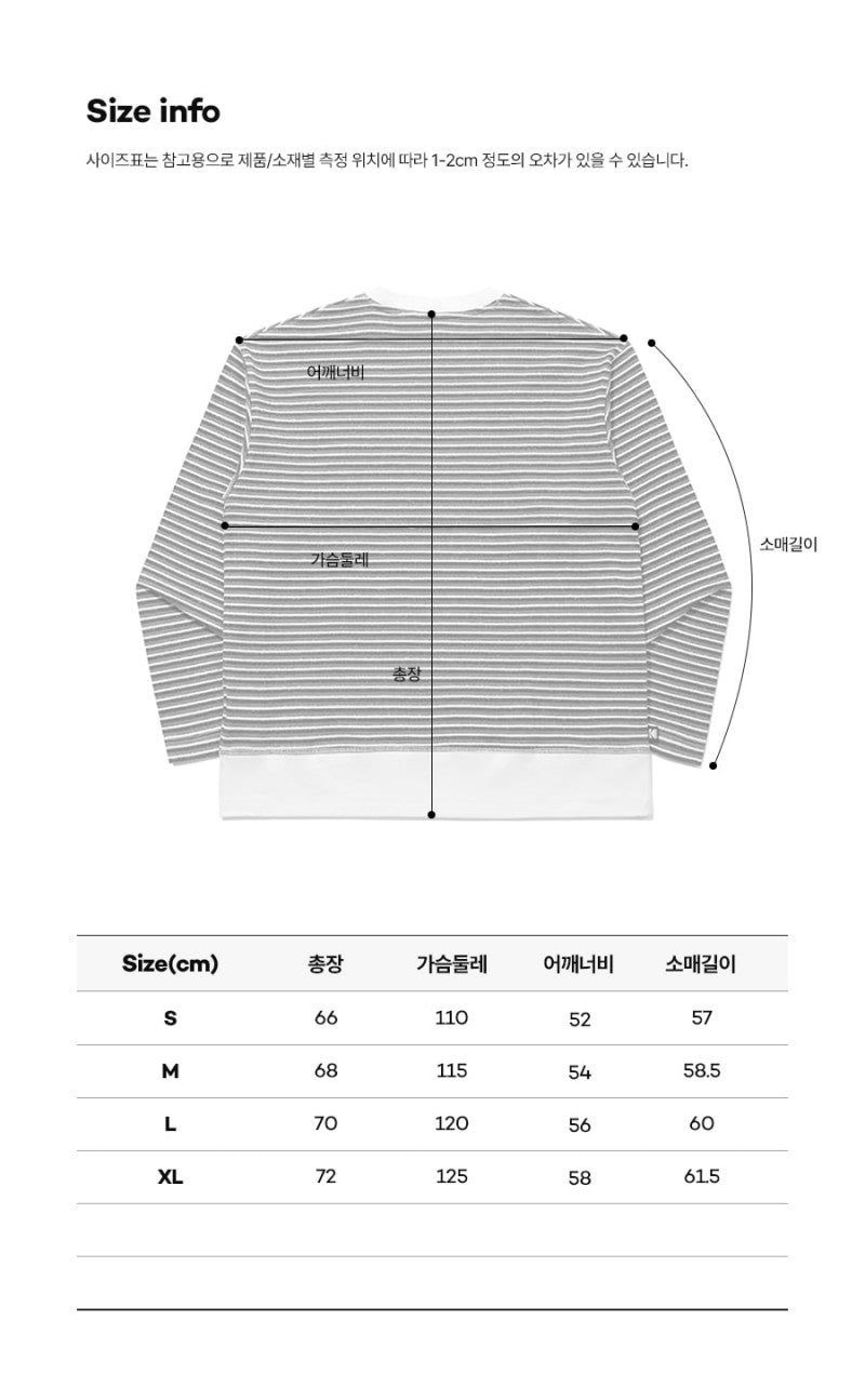 【WE ARE】韓國KODAK柯達條紋圓領大學T衛衣K6123LRL13