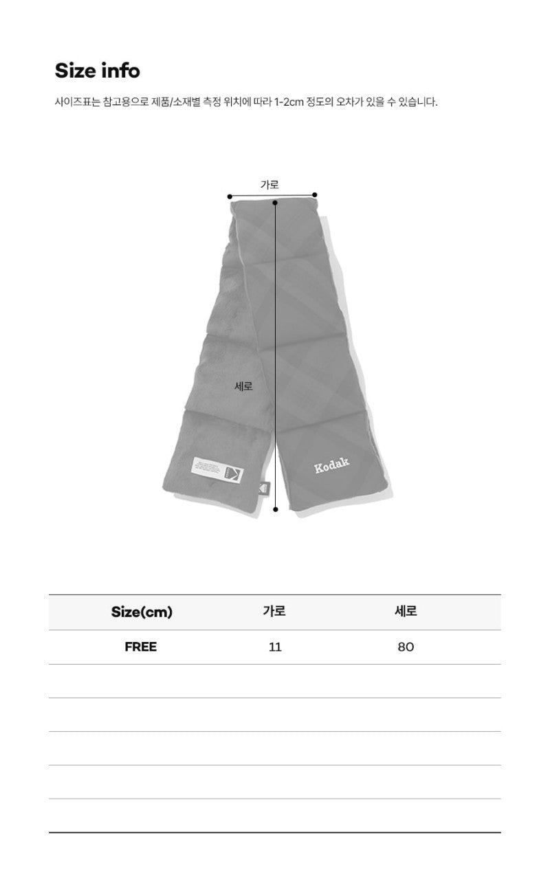 【WE ARE】韓國KODAK柯達圍脖圍巾K5443LWMC5