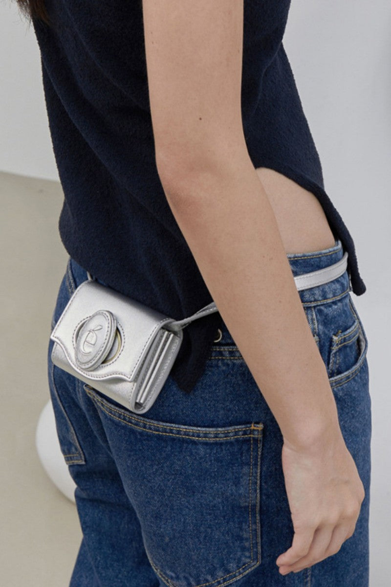 【WE ARE】Korea Archivepke purchasing shoulder messenger bag cowhide small coin purse card holder OVBRX24003/OVBRX25001