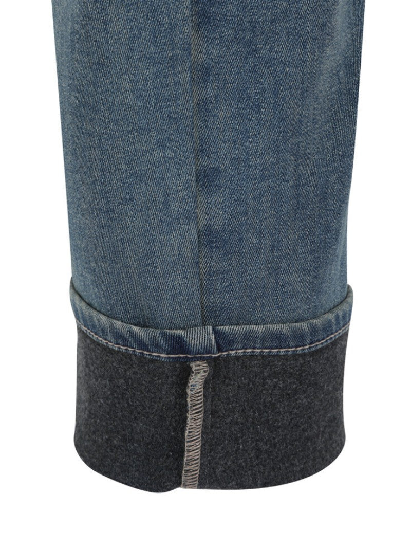 男款【WE ARE】韓國POLHAM加絨保暖錐形牛仔褲PHF4DP1036