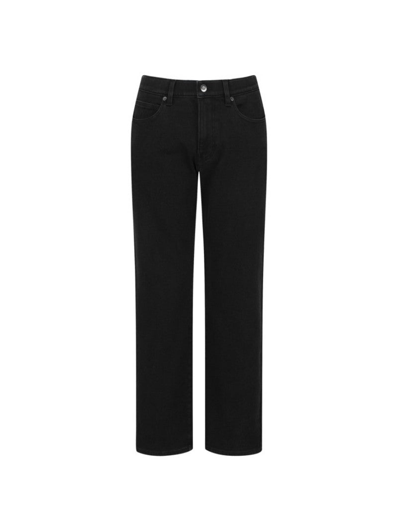 男款【WE ARE】韓國POLHAM加絨保暖直筒牛仔褲PHF4DP1038