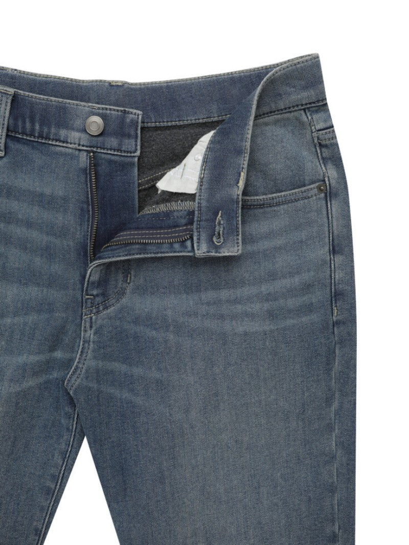 男款【WE ARE】韓國POLHAM加絨保暖直筒牛仔褲PHF4DP1038