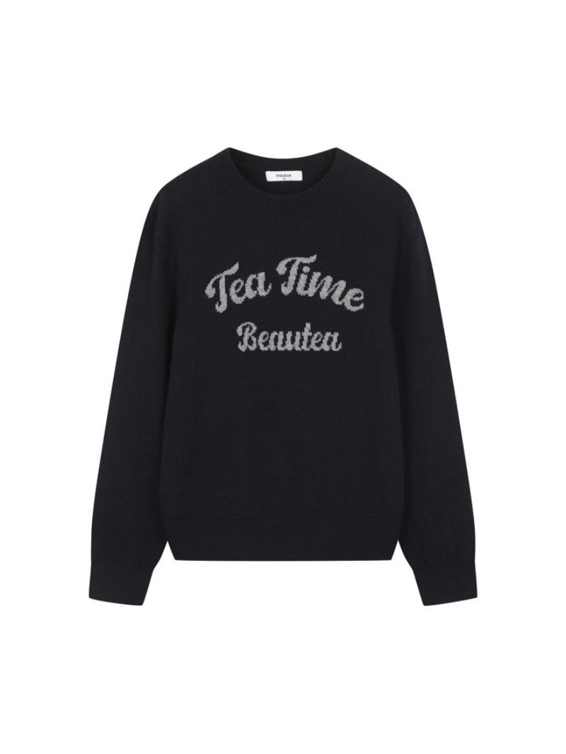 【WE ARE】韓國POLHAM字母圓領毛衣PHF4ER2030