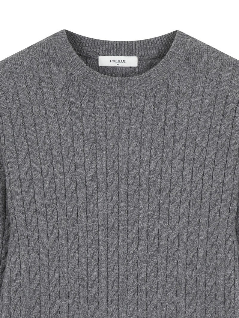 【WE ARE】韓國POLHAM麻花辮針織毛衣PHF4ER2470