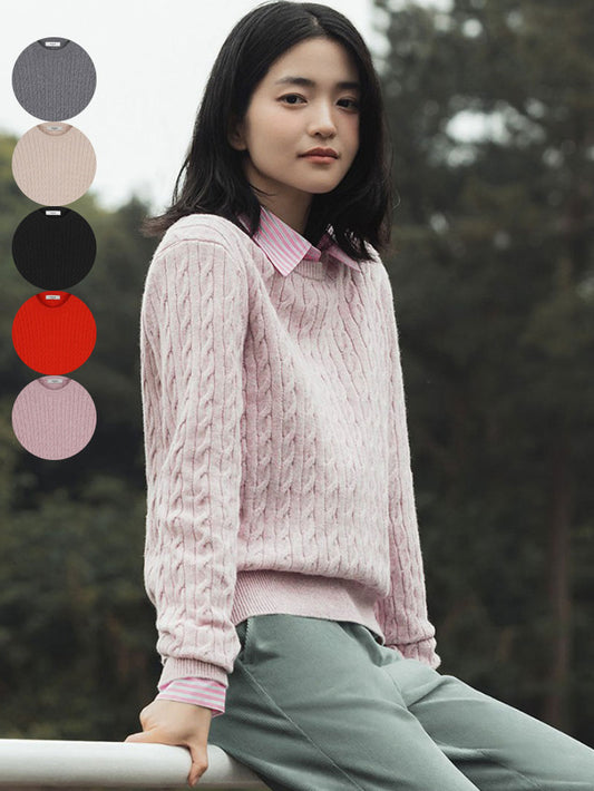 【WE ARE】韓國POLHAM麻花辮針織毛衣PHF4ER2470