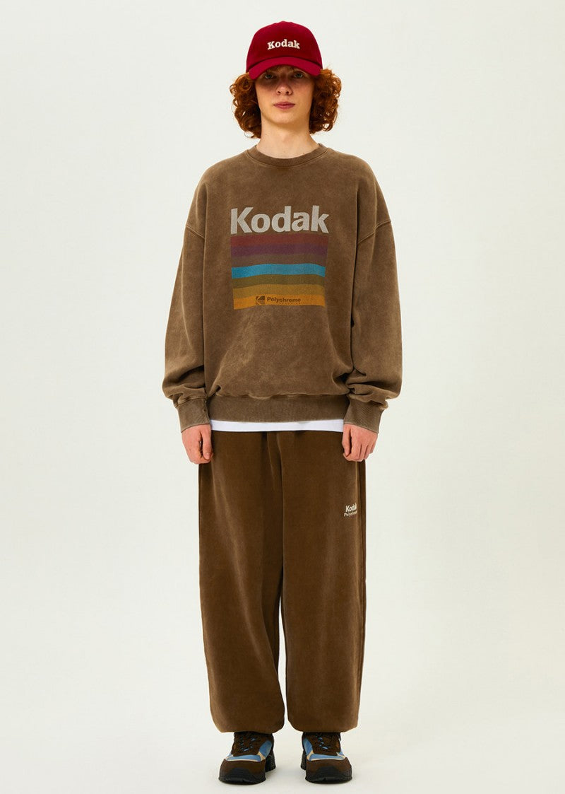 【WE ARE】韓國KODAK柯達加絨圓領大學T衛衣K5423EFST1