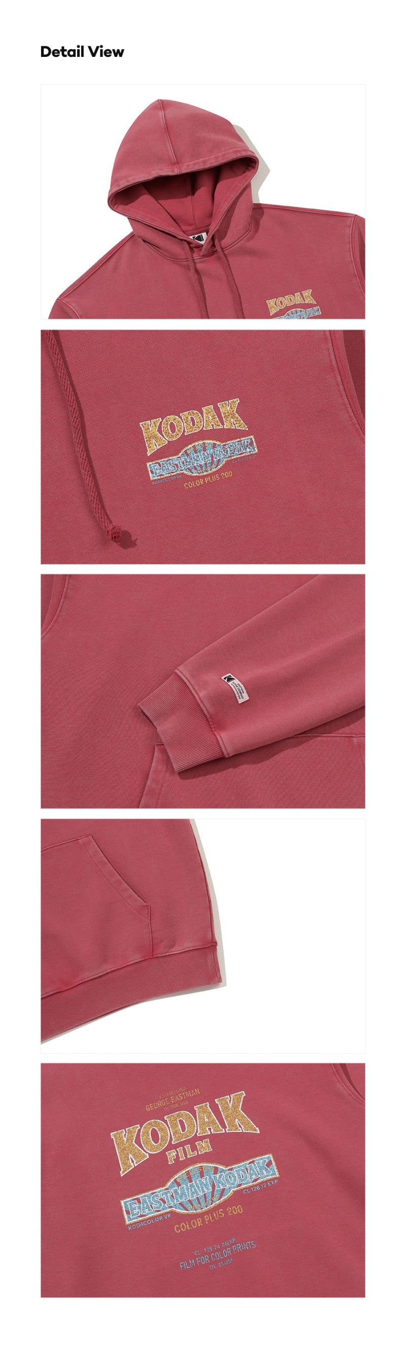 【WE ARE】韓國KODAK柯達連帽大學T衛衣K6123LHDO1