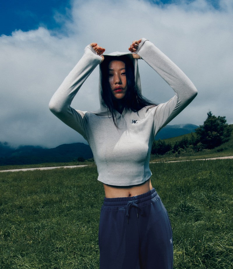 【WE ARE】韓國WAL WOOALONG 合身連帽上衣 WL230JHD01W