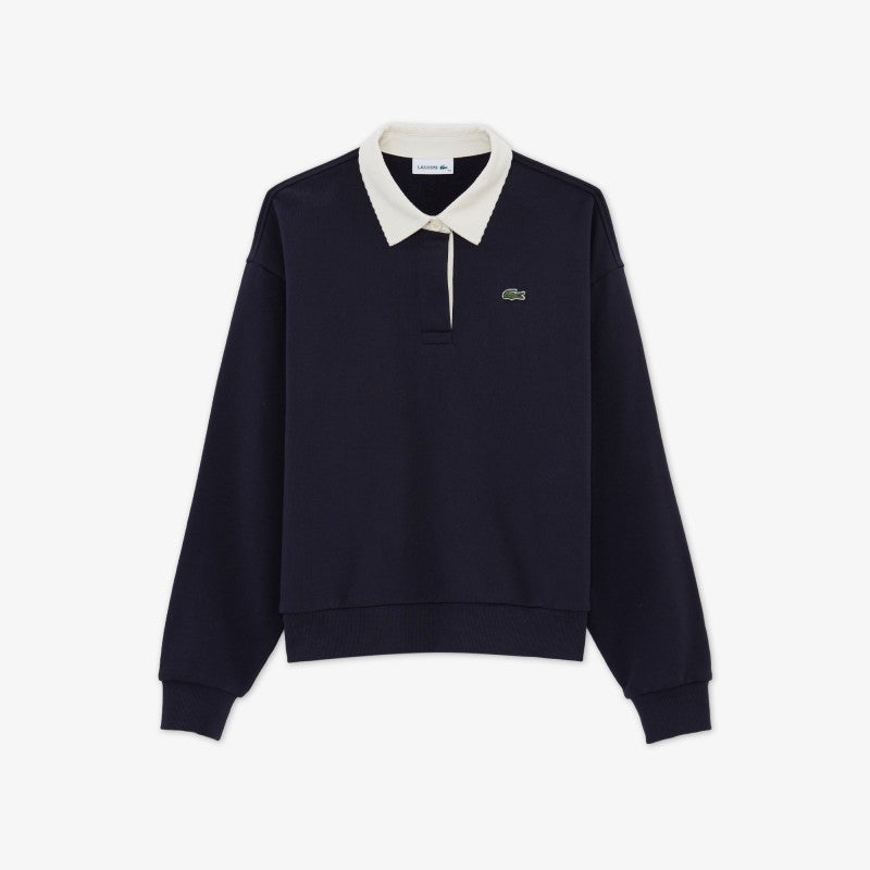 女款【WE ARE】韓國LACOSTE鱷魚翻領大學T衛衣SF240E55N