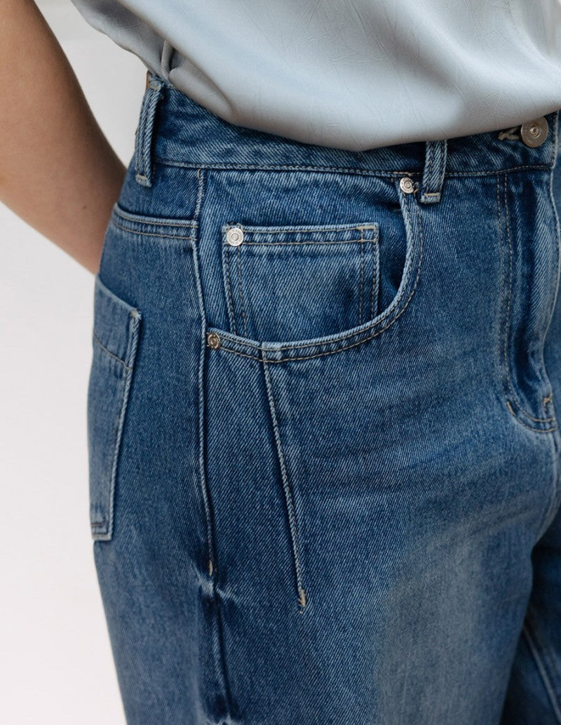 【WE ARE】韓國Loeuvre休閒牛仔褲SJ6SL618R