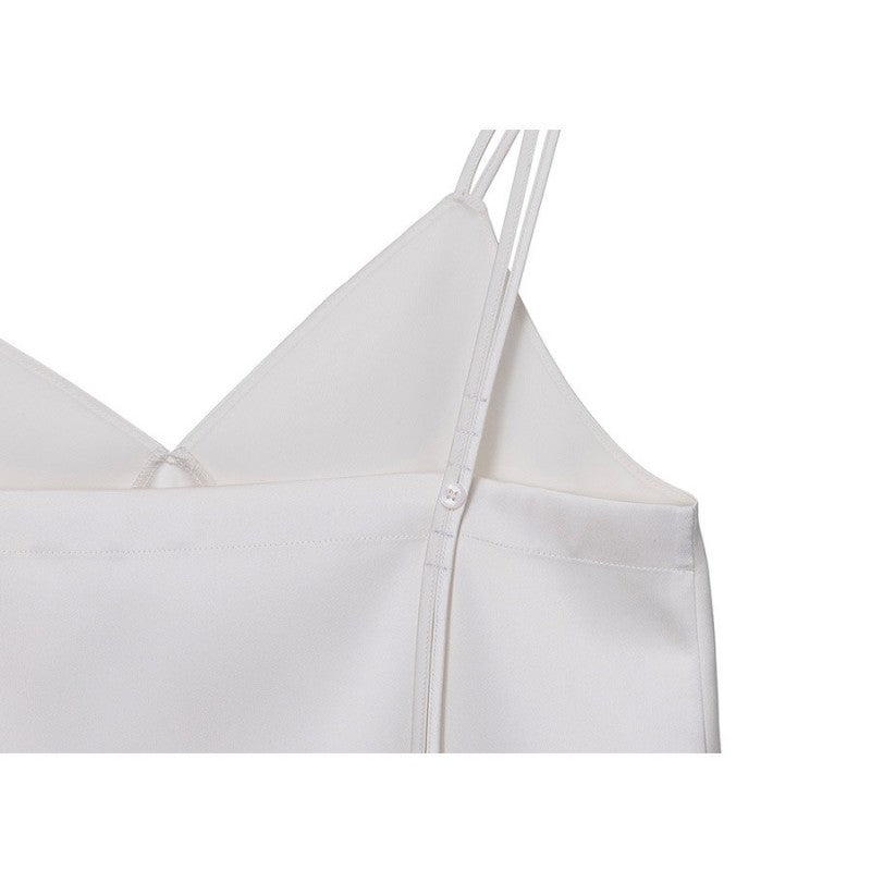 【WE ARE】韓國Loeuvre兩件式絲綢（外）緞帶（內）背心 SW6SB6140