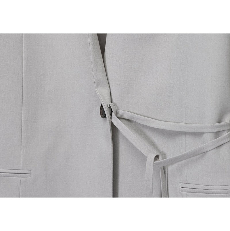 【WE ARE】韓國loeuvreＶ領可束腰西裝外套 SW6SJ6340