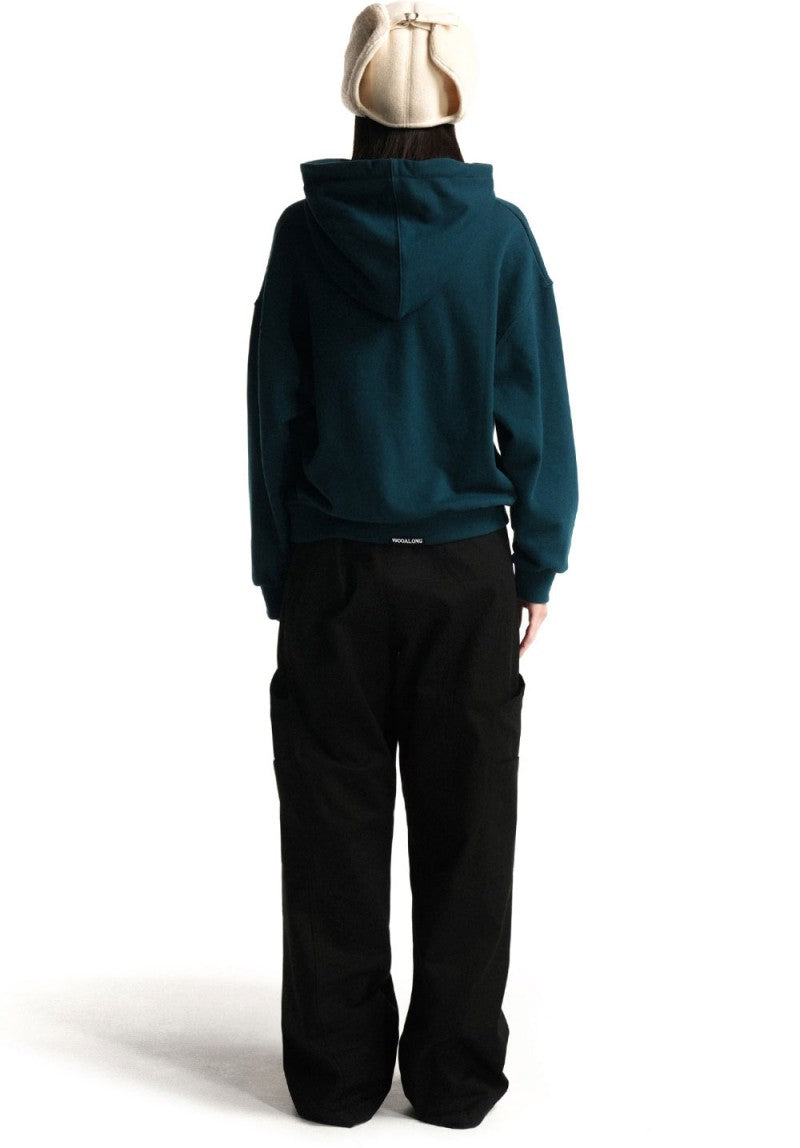 男女同款【WE ARE】韓國WAL WOOALONG連帽大學T衛衣WL243JHD04U