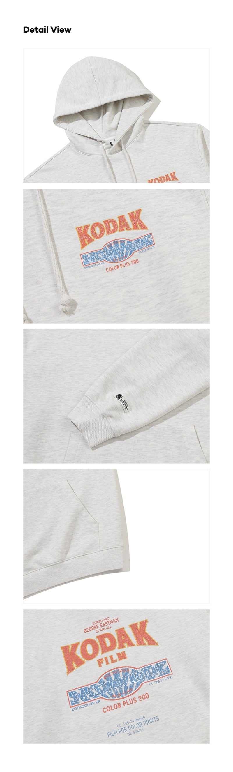 【WE ARE】韓國KODAK柯達連帽大學T衛衣K6123LHDO1