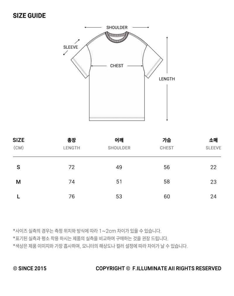 【WE ARE】韓國FILLUMINATE休閒短袖T恤FBEUUST198