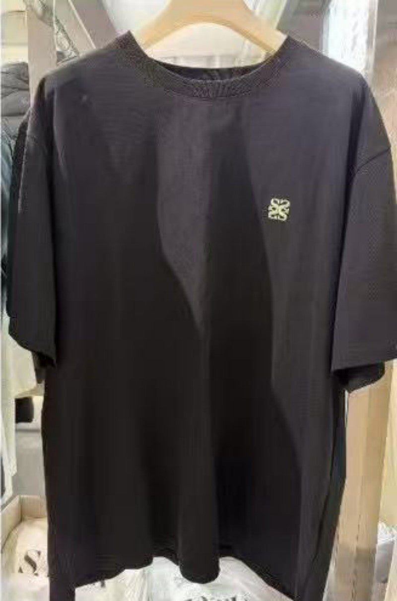 【WE ARE】Korea Satur classic small logo short-sleeved T-shirt SA252WTS06/SA252MTS06