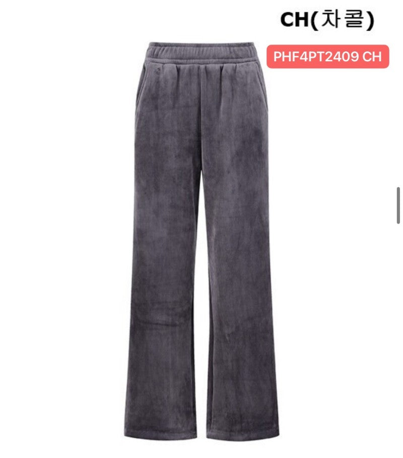 女款【WE ARE】韓國POLHAM燙絨闊腿褲PHF4PT2409