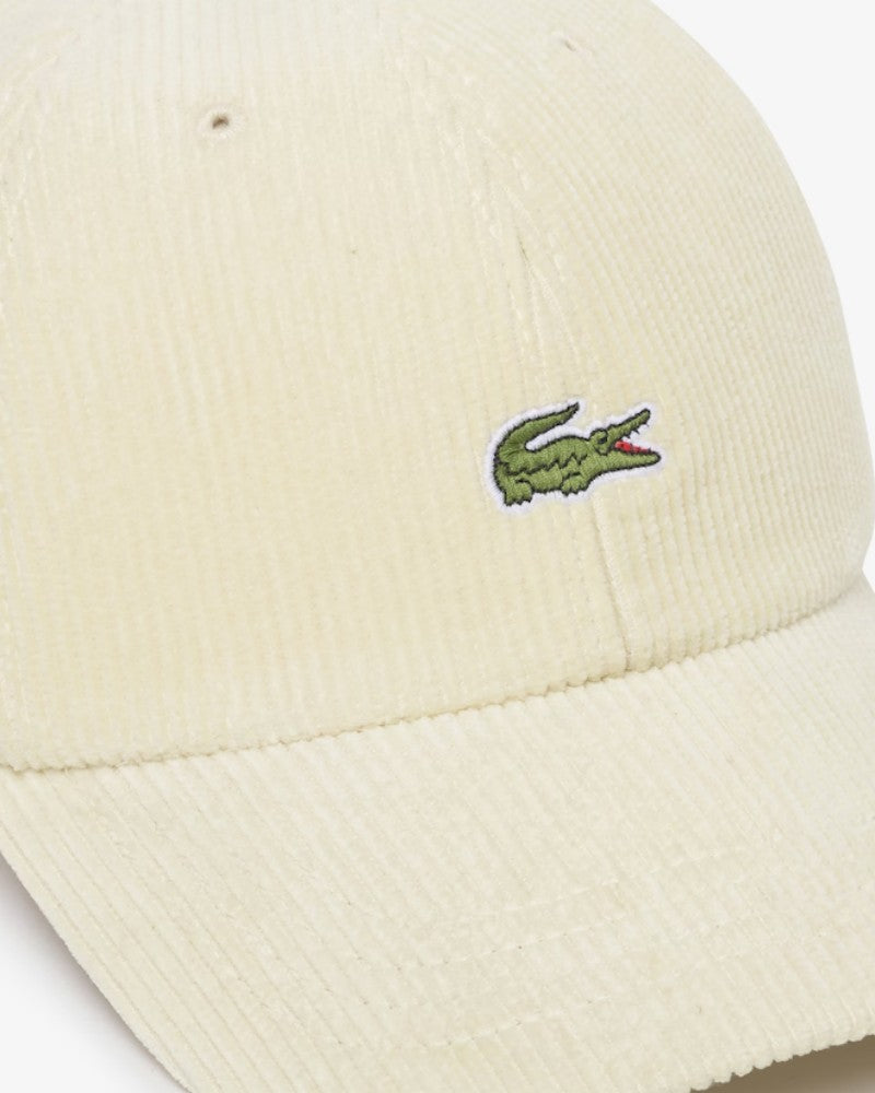 【WE ARE】韓國LACOSTE 燈芯絨小標棒球帽RK312E54N