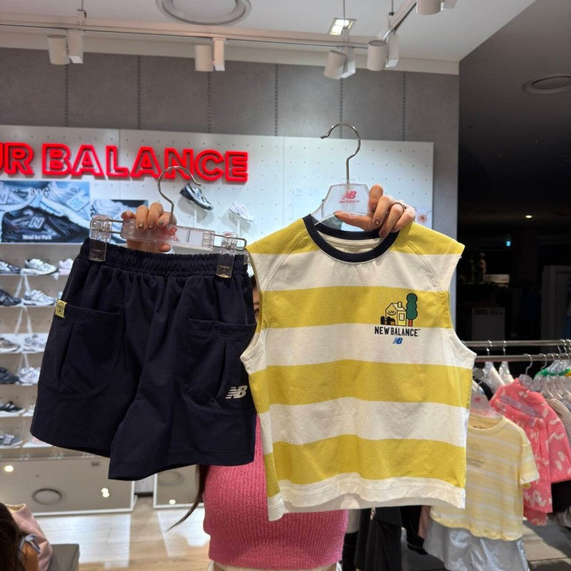 【WE ARE】韓國new balance kids休閒T恤+短褲套裝NK9YG2552U