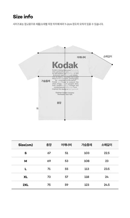 現貨【WE ARE】韓國KODAK柯達短袖T恤 K5223LRS14