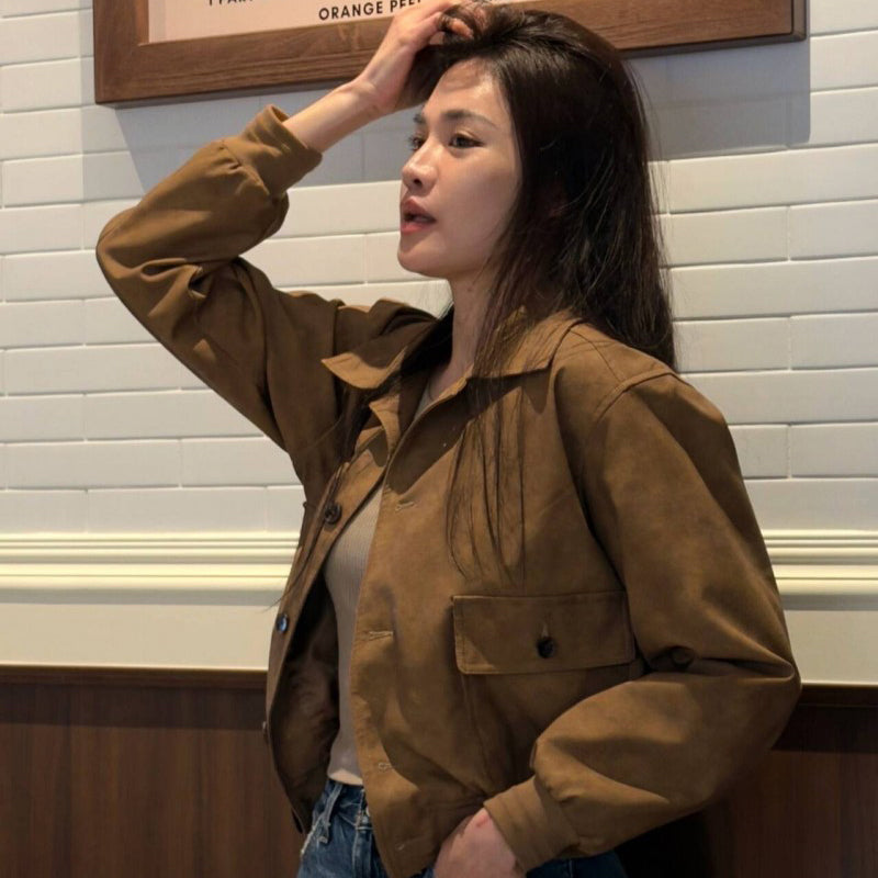 大茜選品【WE ARE】韓國Avandress 麂皮夾克