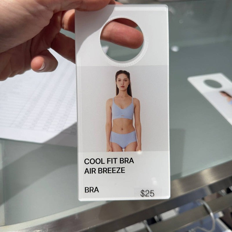【WE ARE】韓國verish舒適 前小鏤空 涼感無痕內衣(後扣式)COOL FIT BRA AIR BREEZE