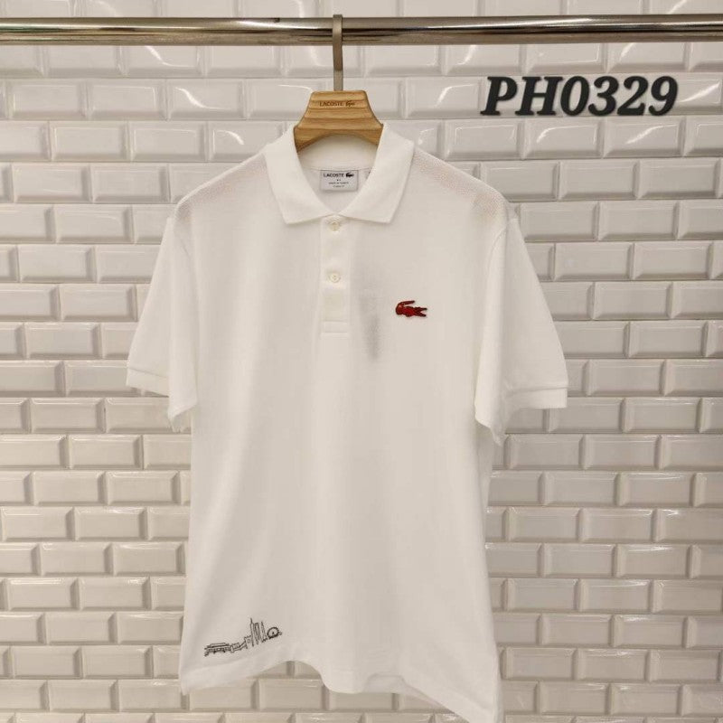 限定款 機場提貨 男款【WE ARE】韓國LACOSTE鱷魚POLO衫T恤PH0329